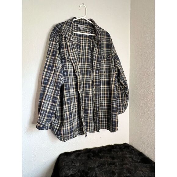 Carhartt Rugged Flex Relaxed Fit  L/S Plaid Shirt 4x button up - Picture 1 of 3